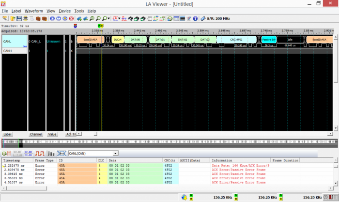 SAMC21 Xplained Pro CAN bus record